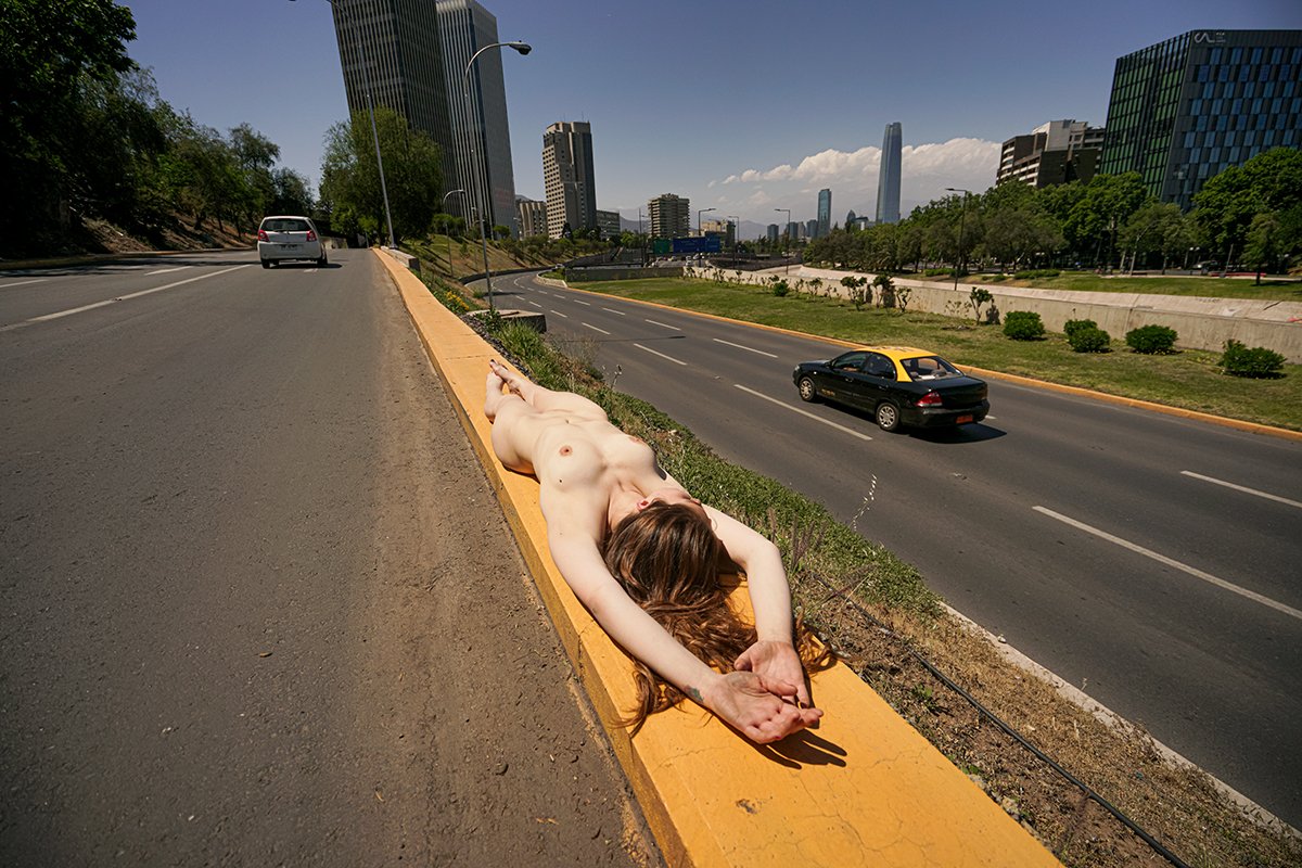 On the street