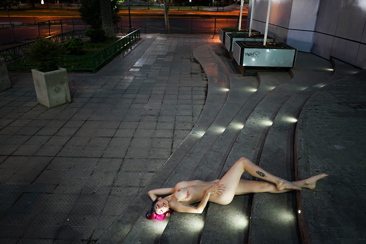 On the street