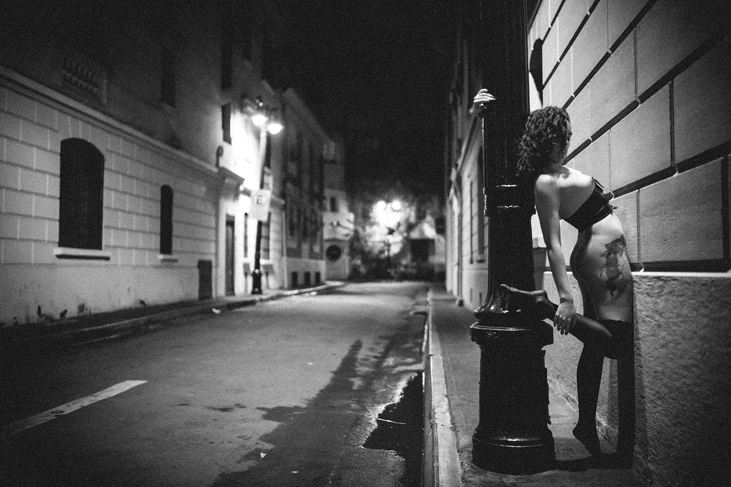 On the street