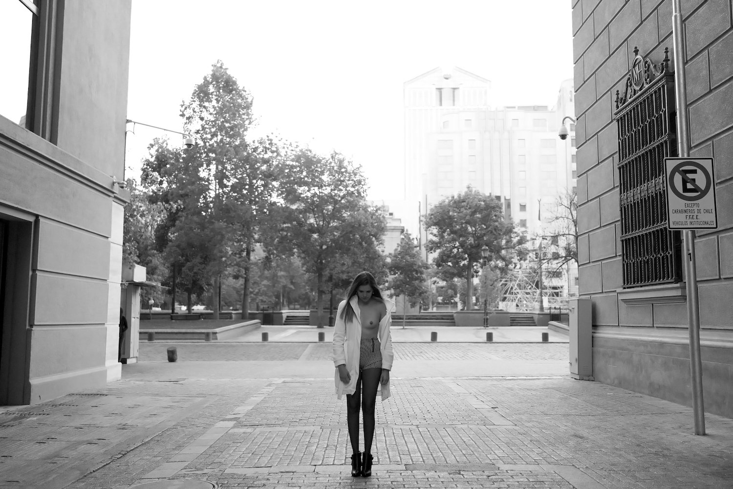 On the street