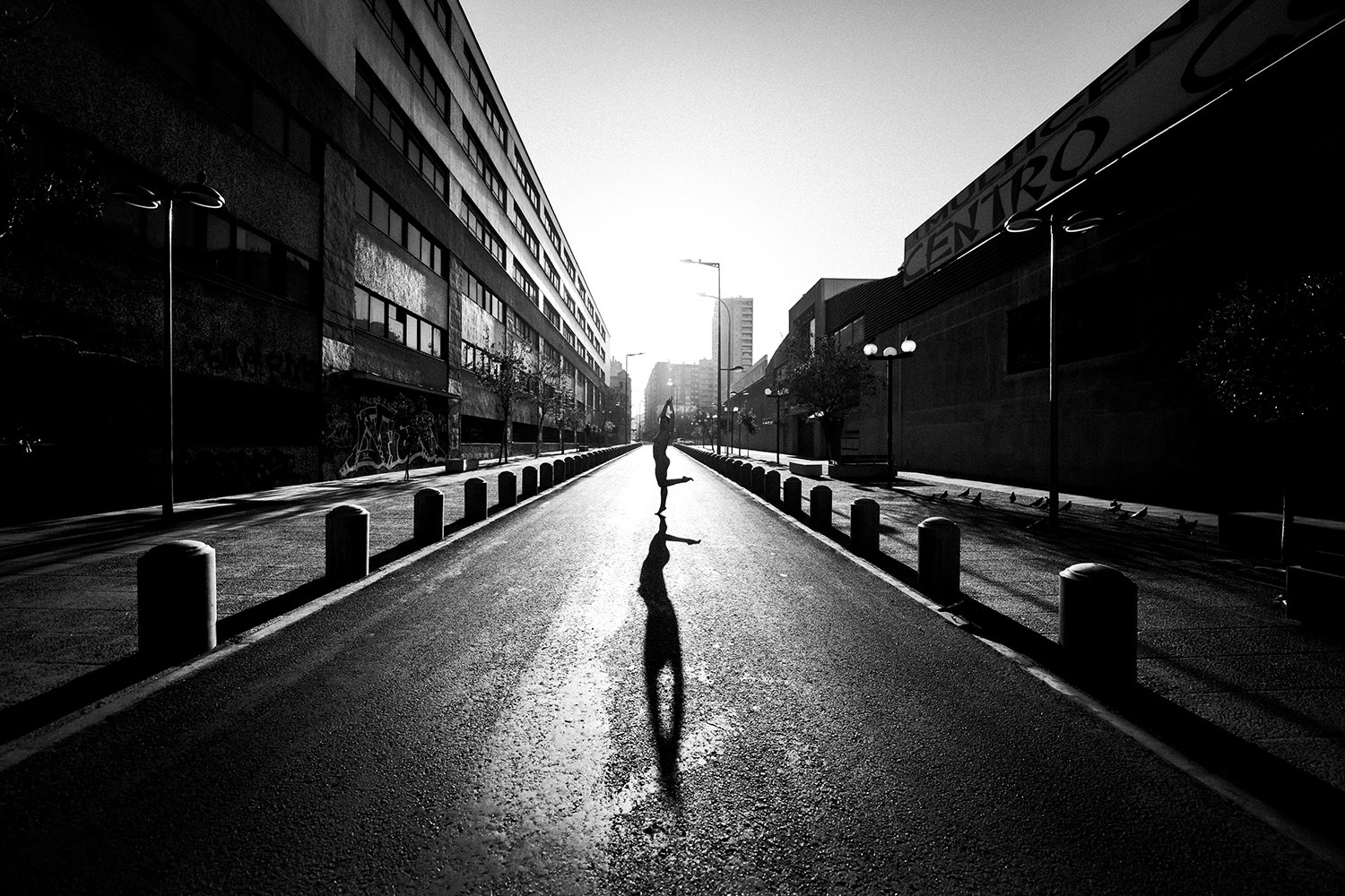 On the street